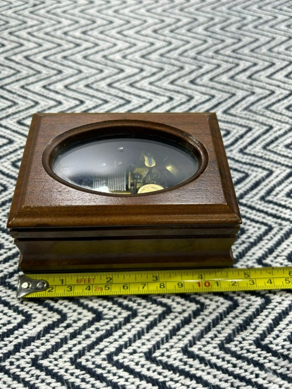 VTG Reuge 5in Wooden Music Box Swiss Musical Movement South Amana Iowa Tested - Picture 4 of 9